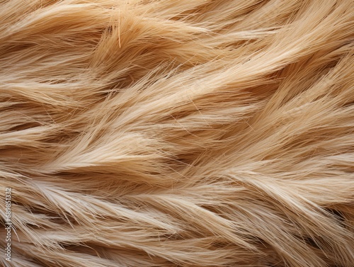 Natural Feathery Texture Blonde Hair Fur Background Closeup Abstract Wallpaper Nature Backdrop