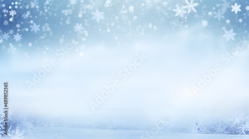 Magical Snowflake Bokeh Background. Created with generative AI © Mihai Zaharia