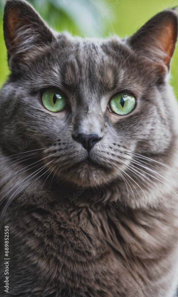 Fototapeta premium Close up portrait of a cat