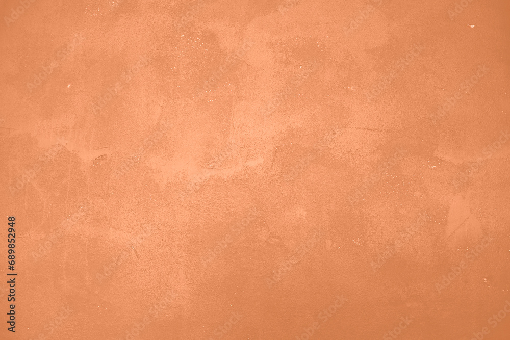 Peach Fuzz toned colour grunge decorative wall background. Art rough stylized texture banner trendy color 2024. Grunge Peach Fuzz color texture