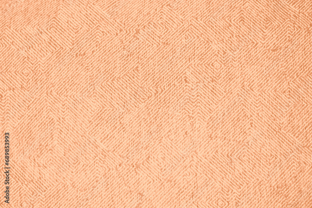 Fototapeta premium Peach Fuzz toned colour grunge decorative wall background. Art rough stylized texture banner trendy color 2024. Grunge Peach Fuzz color texture