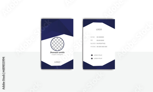 corporate identity card template design  office id card