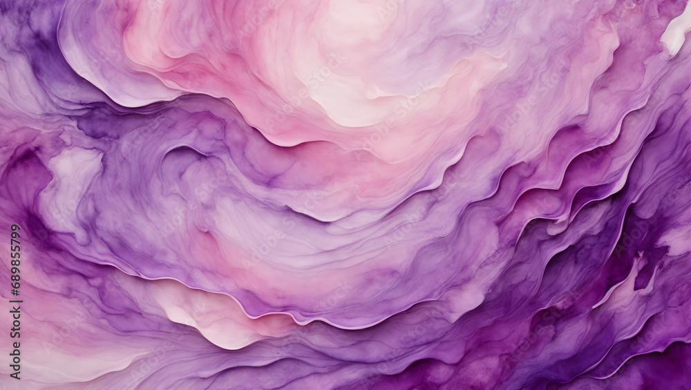 Harmonious Shades of Purple in a Dreamy Watercolor Background Perfect for Artistic Creations.
