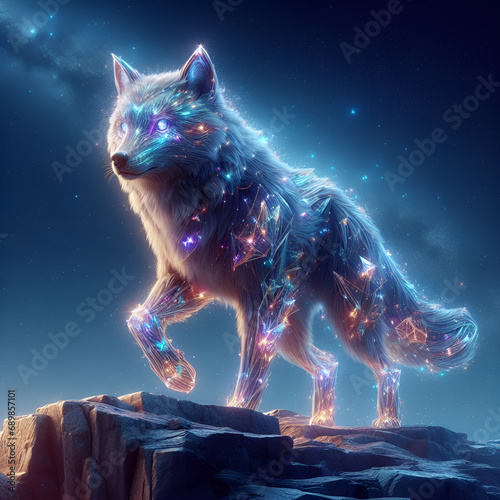 wolf in the night