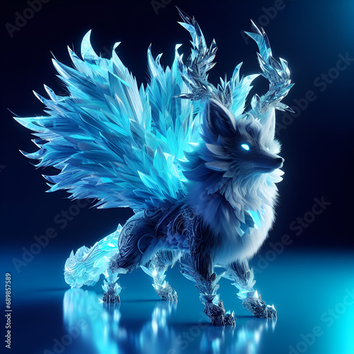 blue crystal fox