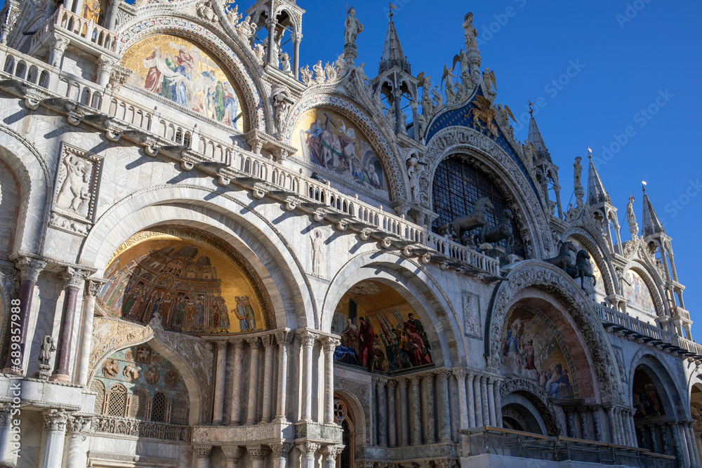 St. Mark's Basilica in Piazza San Marco in Venice, Italy