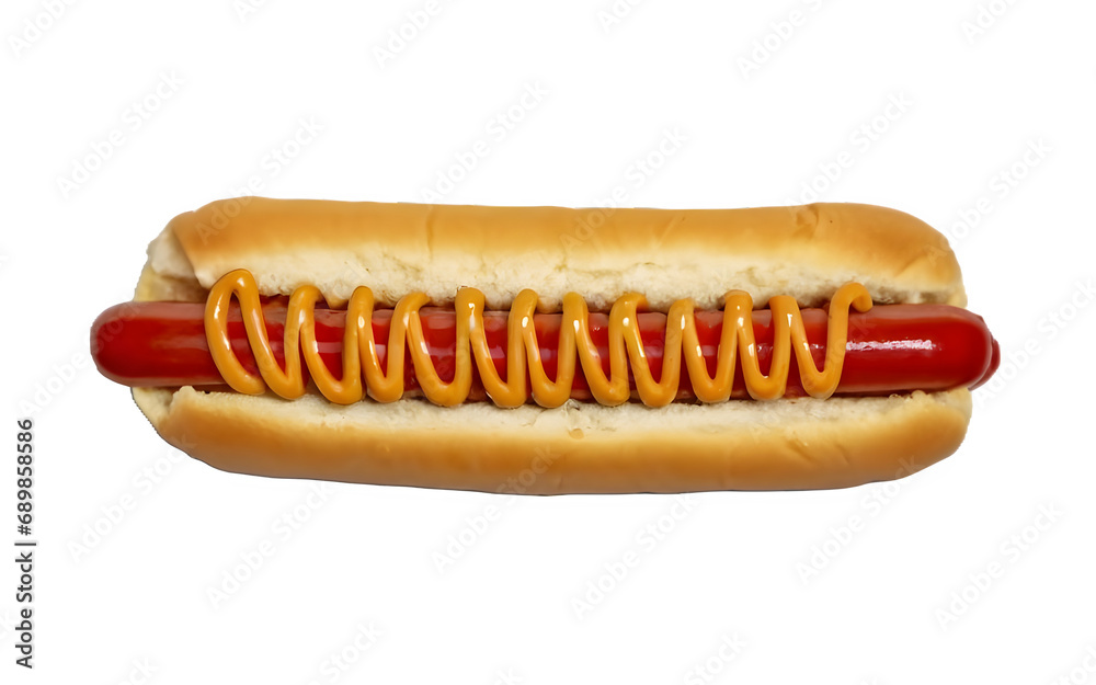hot dog, isolated, transparent and white background. hot dog, isolated, transparent and white background.