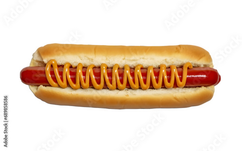  hot dog, isolated, transparent and white background.