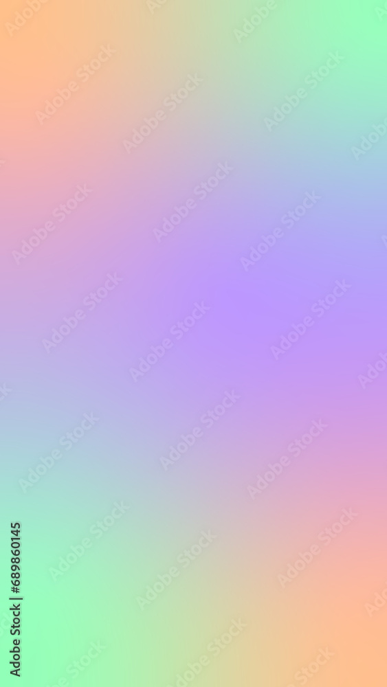 a vertical gradient background with peach, purple, neon green pastel colors