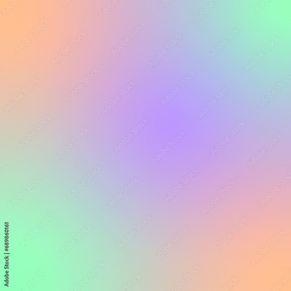 a square gradient background with peach, purple, neon green pastel colors
