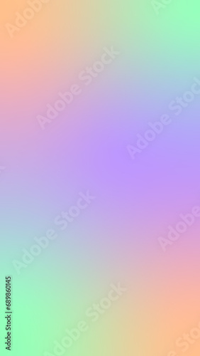 a vertical gradient background with peach, purple, neon green pastel colors