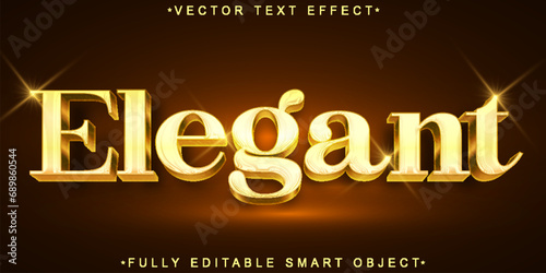 Luxury Elegant Vector Fully Editable Smart Object Text Effect