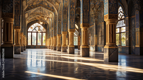 Mosque Mosaics: Intricate tilework narrating spiritual stories.