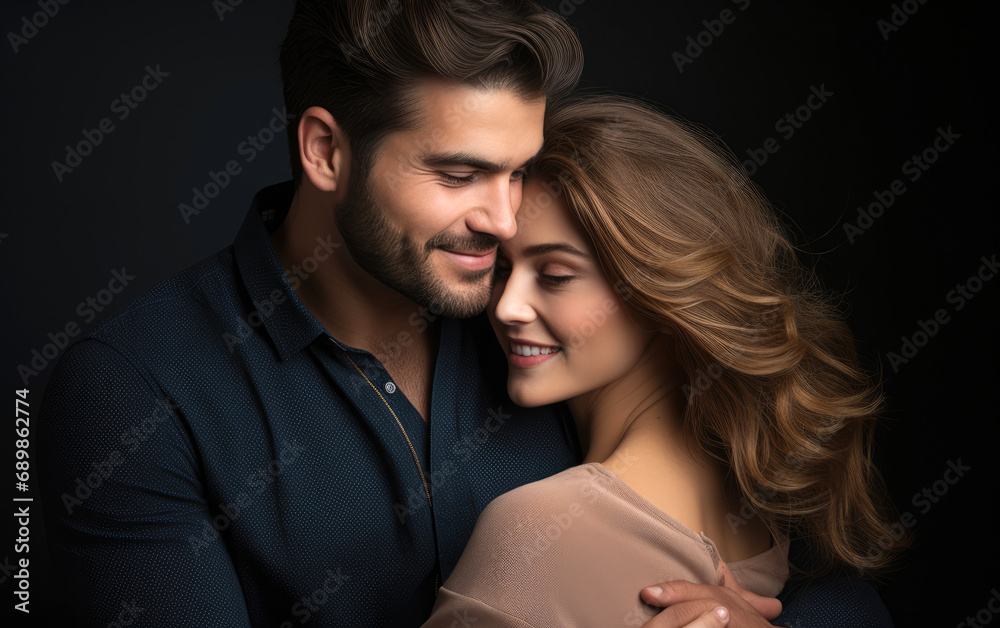 Couple in love at a Valentine's day Couple in love at a Valentine's day