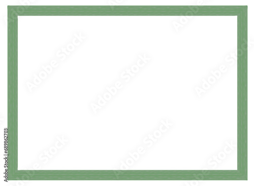 Green frame with ornament vector illustration	
