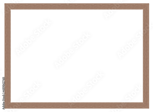 wooden frame with ornament vector illustration	
