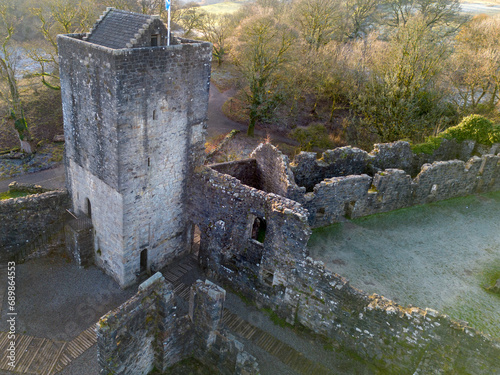 Mugdock Castle. Scotland. U.K. was the stronghold of the Clan Graham from the middle of the 13th century. Its ruins are located in Mugdock Country Park, near the village in the parish of Strathblane.  photo