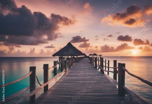 Tropical Destination - Maldives - Pier For Paradise Island © ArtisticLens