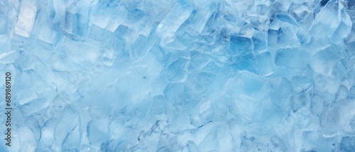 Frozen Tundra Ice Texture background,Blue ice cubes texture, can be used for printed materials like brochures, flyers, business cards. photo