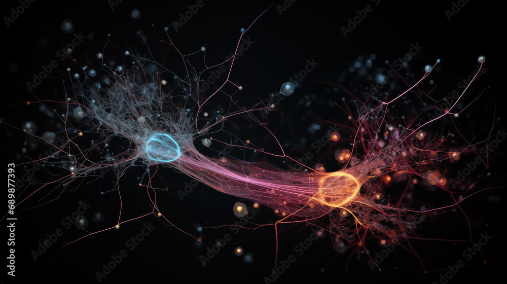 neurons being linked fast connections 