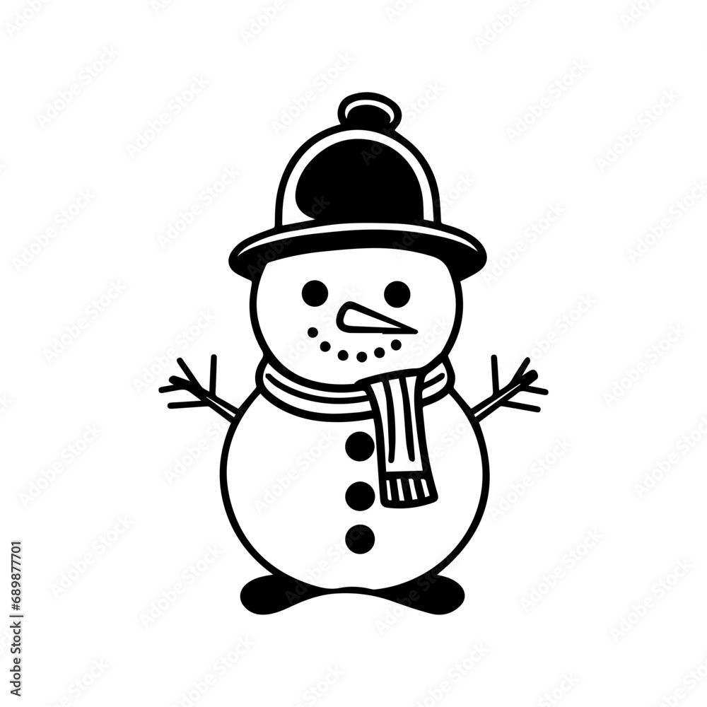 snowman icon. Vector concept illustration for design. snowman icon. Vector concept illustration for design.