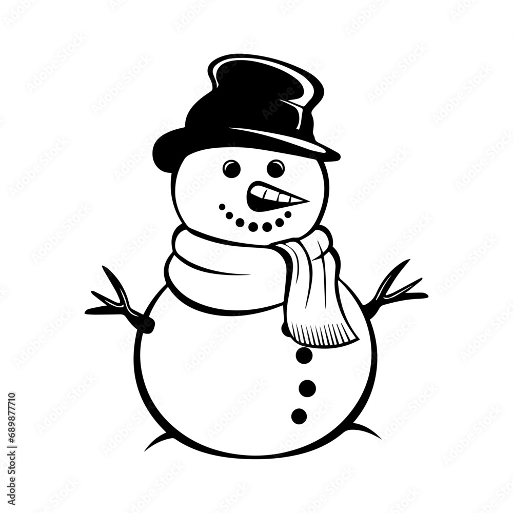 snowman icon. Vector concept illustration for design. snowman icon. Vector concept illustration for design.