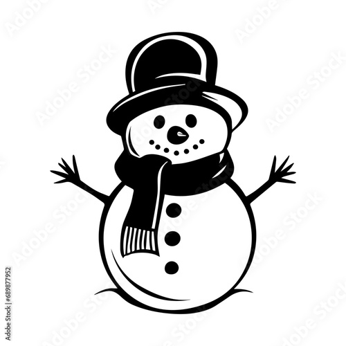 snowman icon. Vector concept illustration for design.