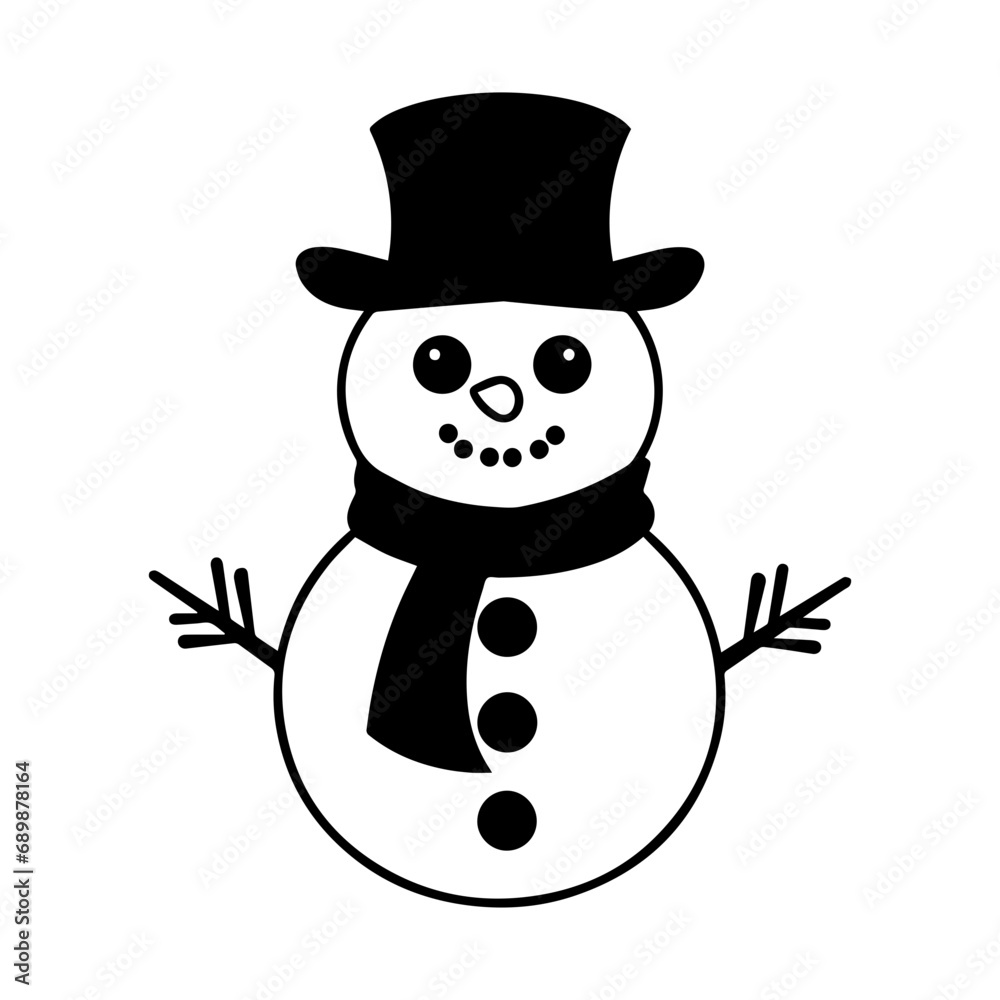 snowman icon. Vector concept illustration for design. snowman icon. Vector concept illustration for design.