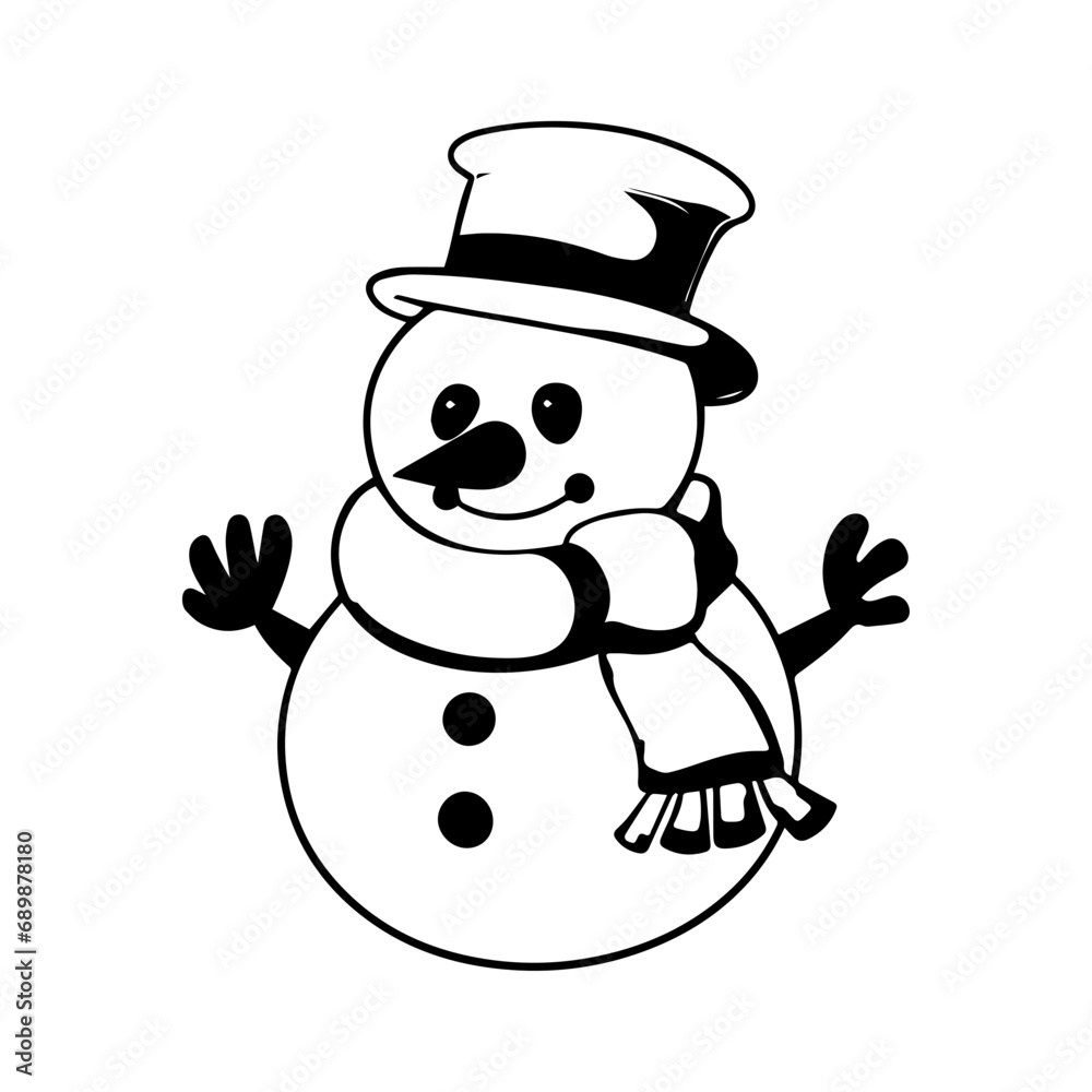 snowman icon. Vector concept illustration for design. snowman icon. Vector concept illustration for design.