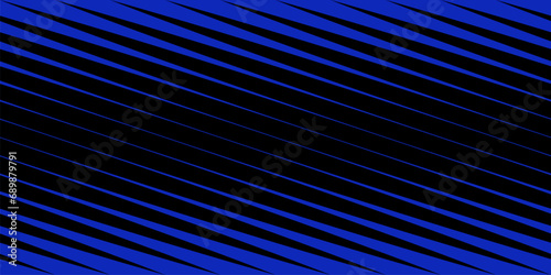 Vector abstract sporty geometric seamless pattern with diagonal lines, streaks, halftone stripes. Extreme sport style, urban art texture. Trendy background in neon blue and black color. Modern design