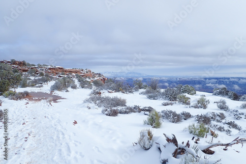 Fototapeta Naklejka Na Ścianę i Meble -  Colorful landscapes at Canyonlands National Park in winter, Moab, Utah