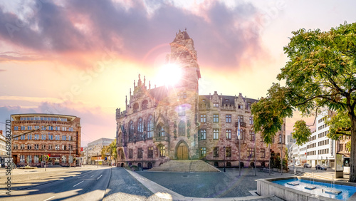 Rathaus, Saarbrücken, Saarbruecken, Saarland, Deutschland 