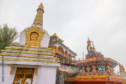 Sandup Targeling Sherpa Buddist Monastry located at sonada near Darjeeling in the state of West Bengal, India. photo