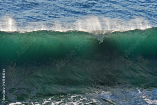 Canvastavla Spindrift and wave curl, Rocky Point Creek, Oregon