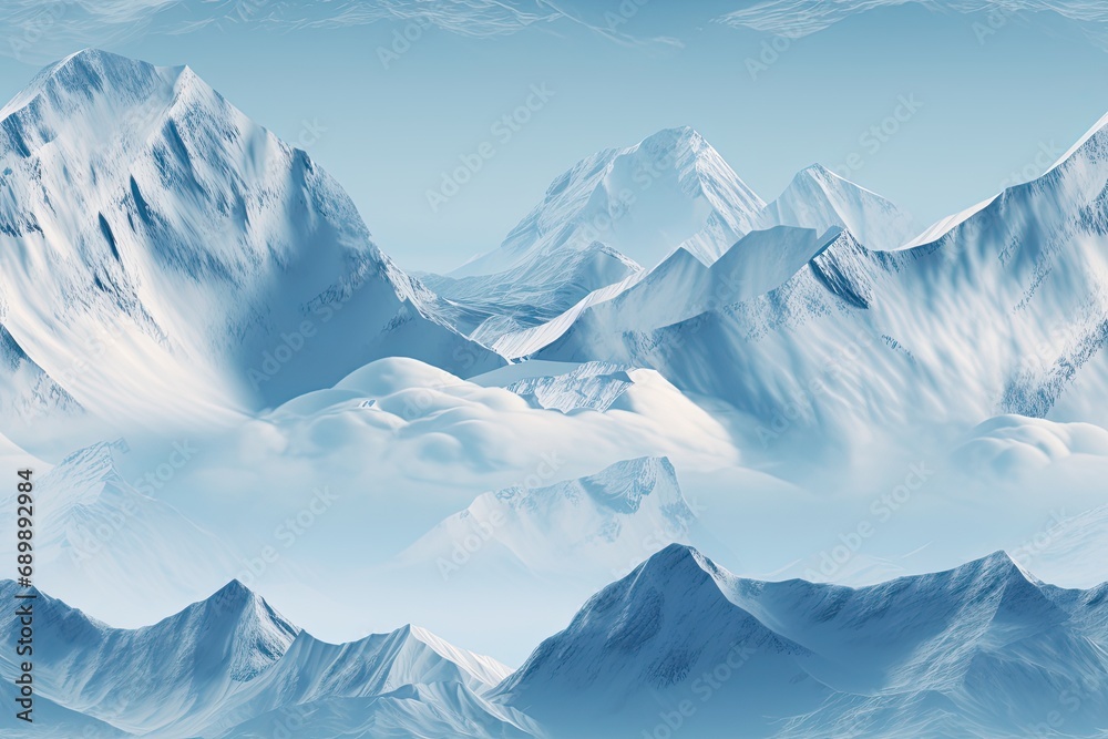 Obraz premium Winter mountains background