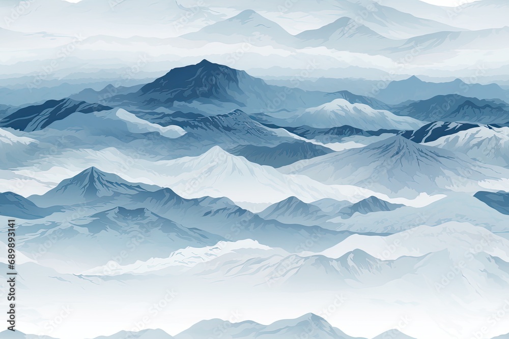 Fototapeta premium Winter mountains background