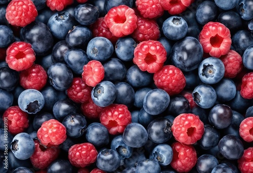 Blueberries on an isolated white background, superfood