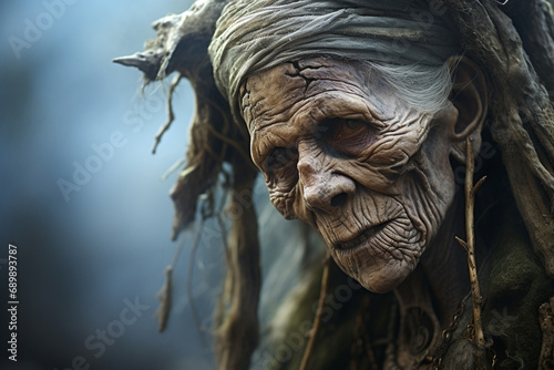 Folklore of Russian and Finnish fairy tales. Baba Yaga and the Leshiy. Children horror stories. The inhabitants of the forest. Forest Dwellers. legends, scare stories for kids. Lord of the Forest.