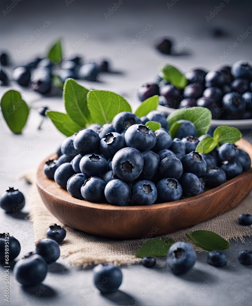 Blueberries on an isolated white background, superfood Blueberries on an isolated white background, superfood