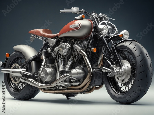 Cool classic big motorbike