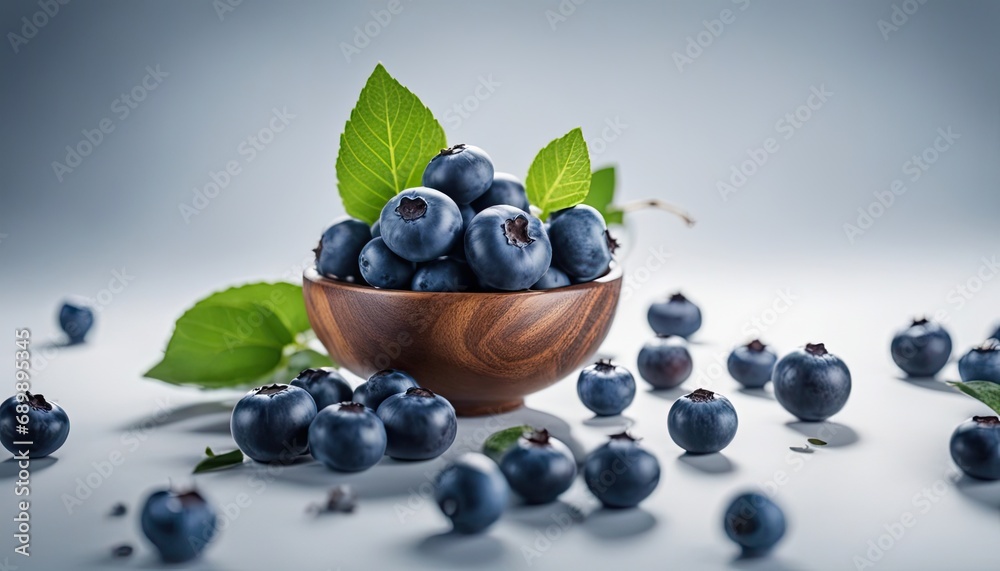 Blueberries on an isolated white background, superfood Blueberries on an isolated white background, superfood