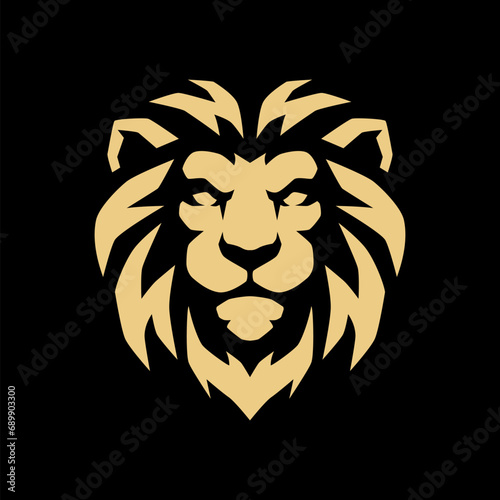 LION HEAD MASCOT LOGO TEMPLATE