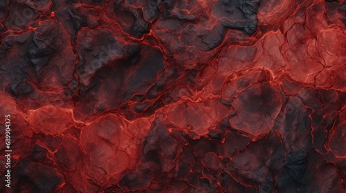 A surreal red marble texture with veins resembling fiery lava flows, frozen in time for eternity.