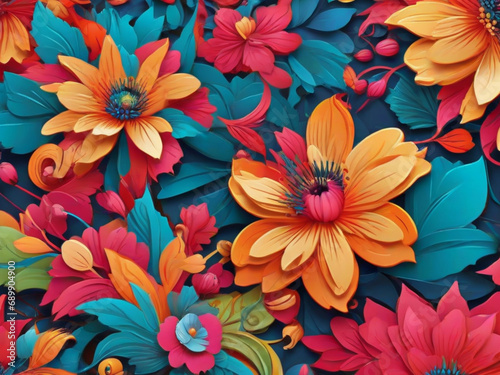 seamless floral pattern background