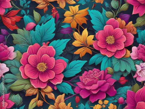 seamless floral pattern background