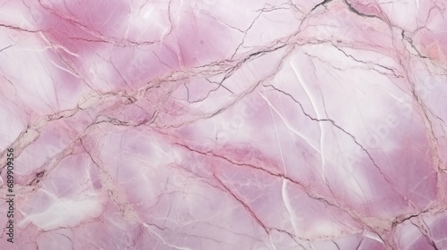 Pink Marble with Silver Veins Horizontal Background. Abstract stone texture with Veins and cracks. Bright natural material aged cracked surface. AI Generated photorealistic Illustration.