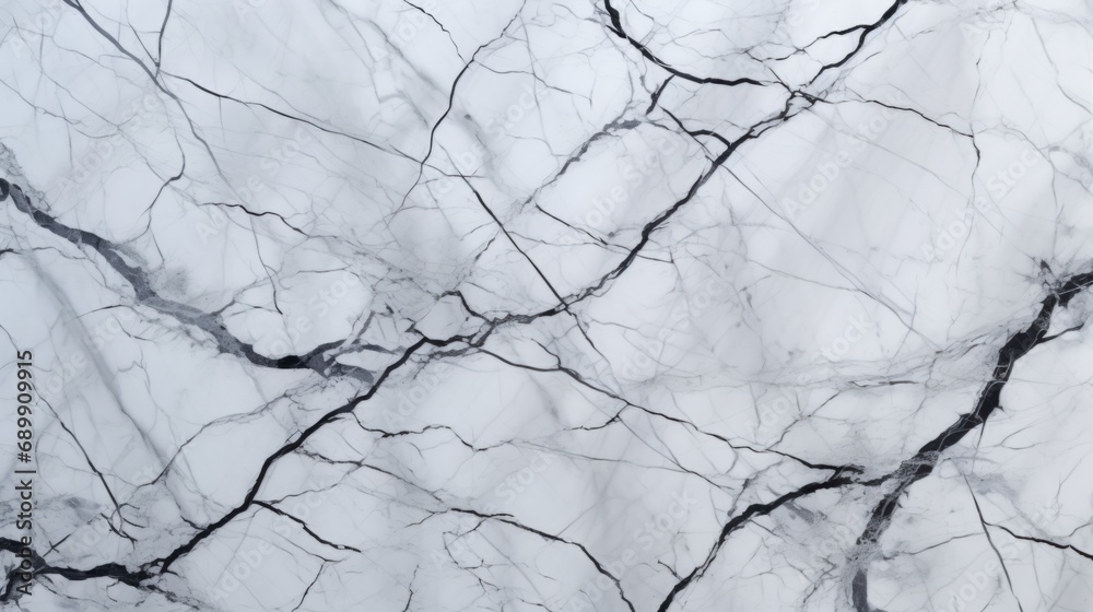 White Marble with Black Veins Horizontal Background. Abstract stone texture with Veins and cracks. Bright natural material aged cracked surface. AI Generated photorealistic Illustration. White Marble with Black Veins Horizontal Background. Abstract stone texture with Veins and cracks. Bright natural material aged cracked surface. AI Generated photorealistic Illustration.