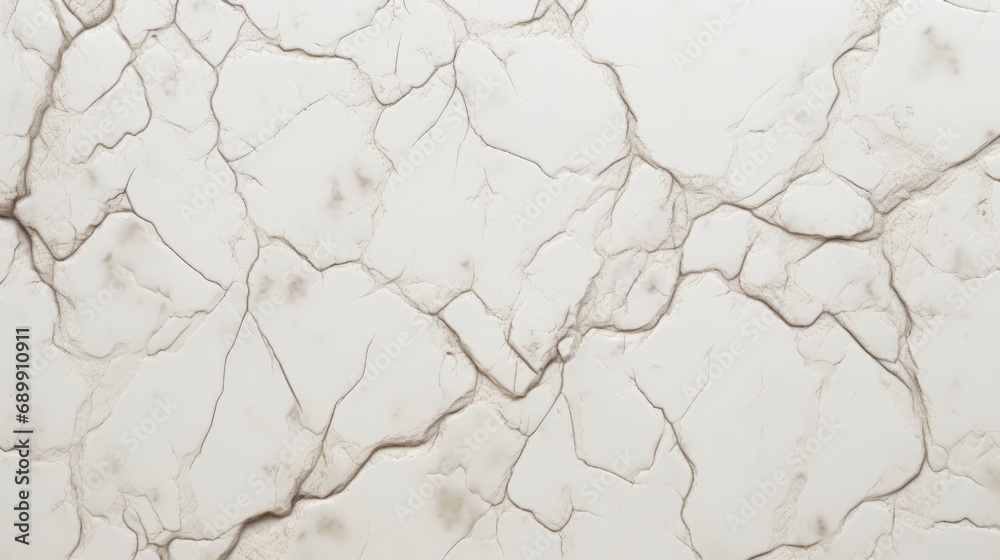 White Marble with Sand Horizontal Background. Abstract stone texture with Veins and cracks. Bright natural material aged cracked surface. AI Generated photorealistic Illustration.