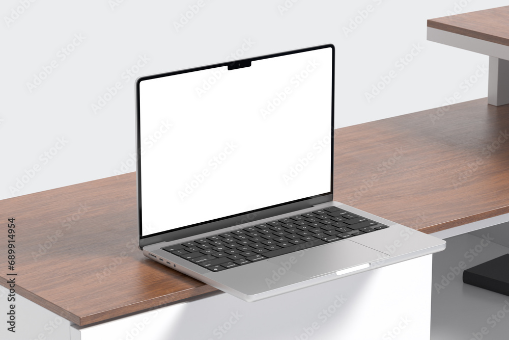 Fototapeta premium Blank laptop mockup on the table