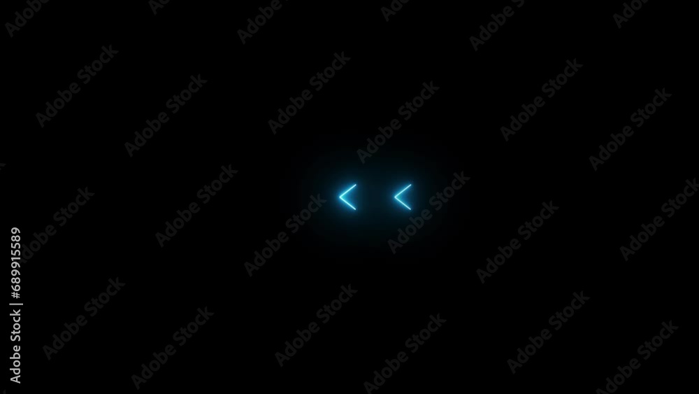 Glowing arrow loading icon animation 4k Glowing arrow loading icon animation 4k